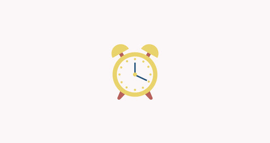 Pump Schedules - Alarm clock on light pink background