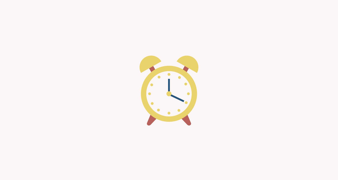 Pump Schedules - Alarm clock on light pink background
