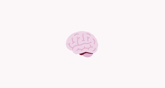 How to look after your mental health when you're pumping - brain icon on brown background