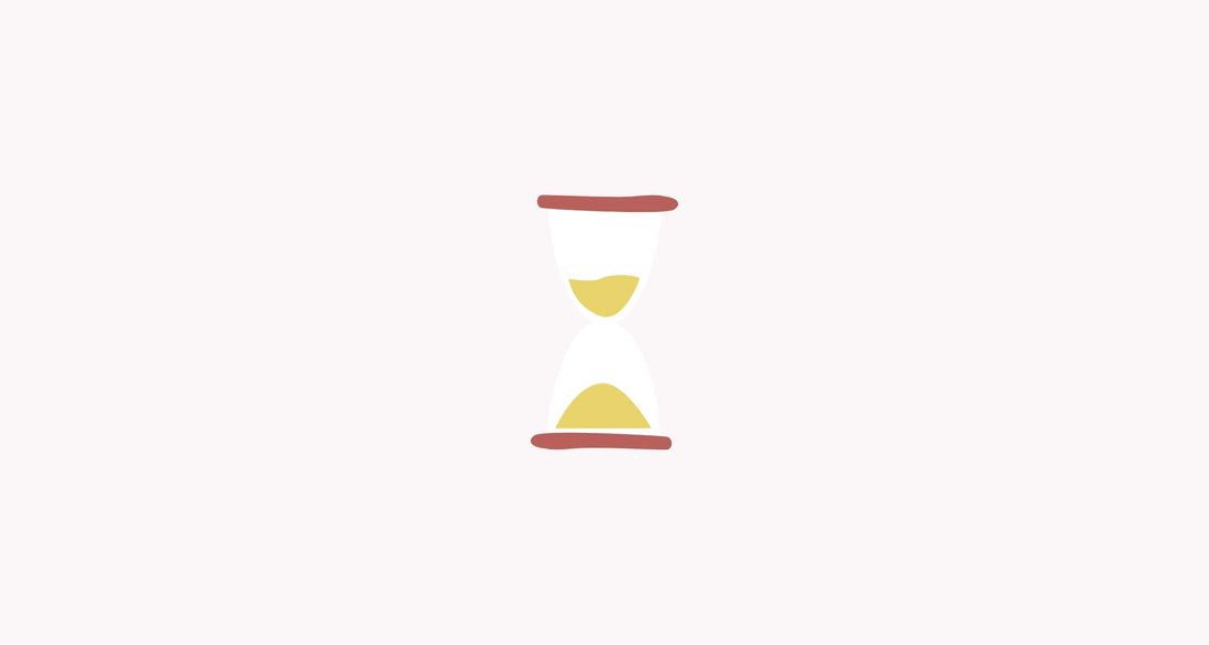 How much time should I spend pumping - Hourglass on Brown Background