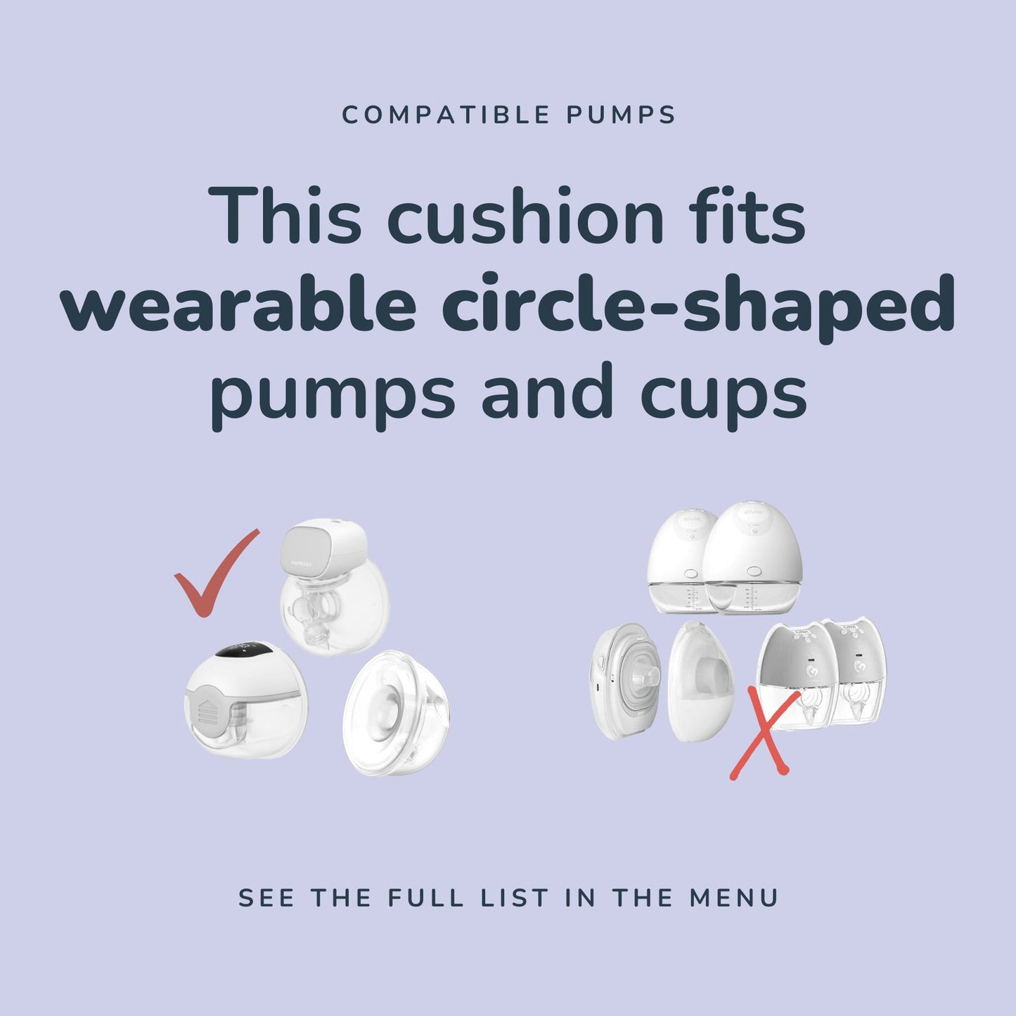 Milkdrop Breast Pump Cushion - wearable (2pc)