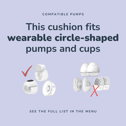 Milkdrop Breast Pump Cushion - wearable (2pc)